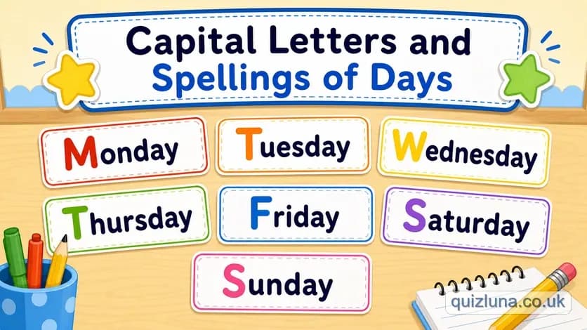 Capital Letters and Spellings of Days
