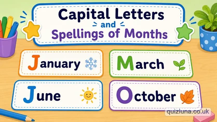 Capital Letters and Spellings of Months