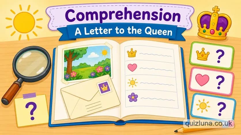 Comprehension - A Letter to the Queen (Summer of Year 1)