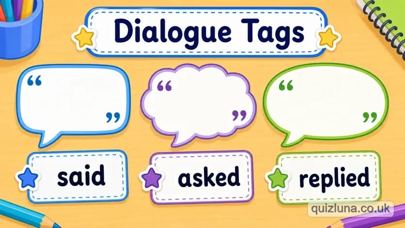 Dialogue Tags (Said, Asked, Replied)
