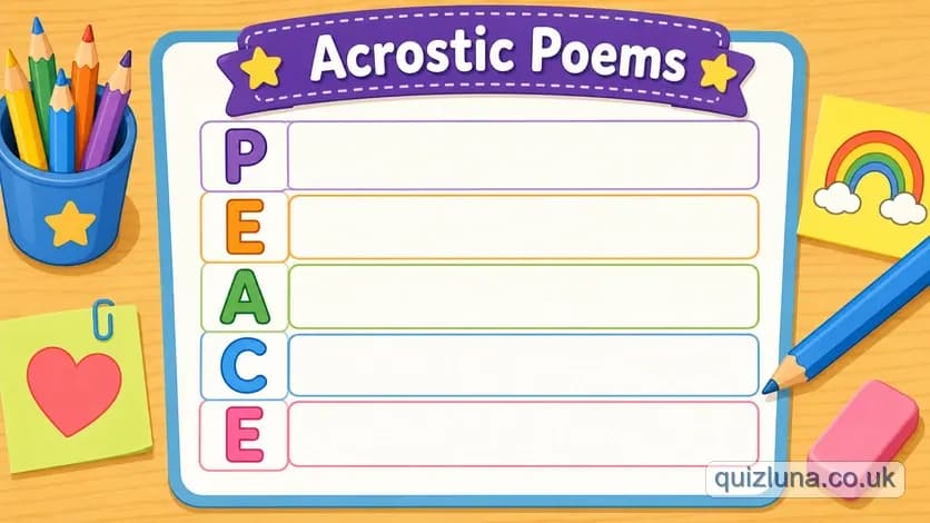 Poetry - Acrostic Poems