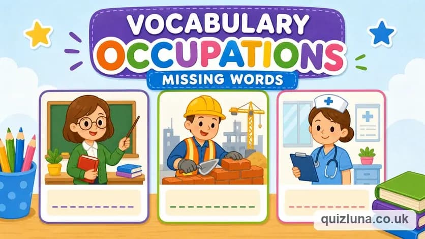 Vocabulary - Occupations (Missing Words)