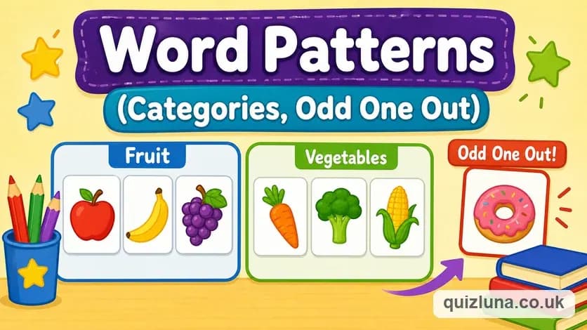 Word Patterns (Categories, Odd One Out)