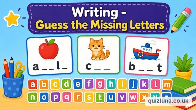 Writing - Guess the Missing Letters
