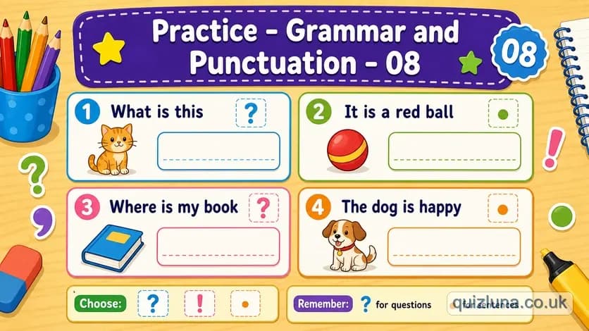 Practice - Grammar and Punctuation - 08